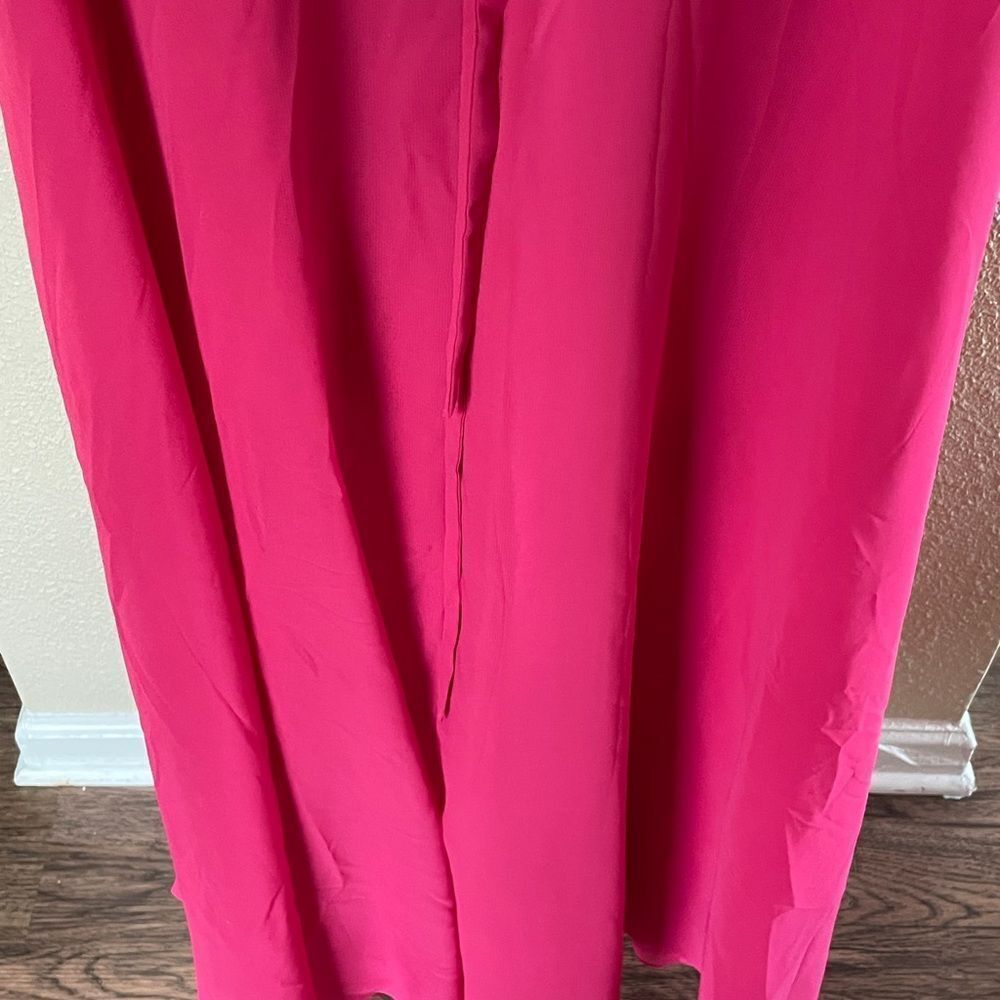 Morilee By Madeline Gardner Maxi Strappy Formal Dress Bridesmaid Berry Pink 12 - Picture 9 of 16